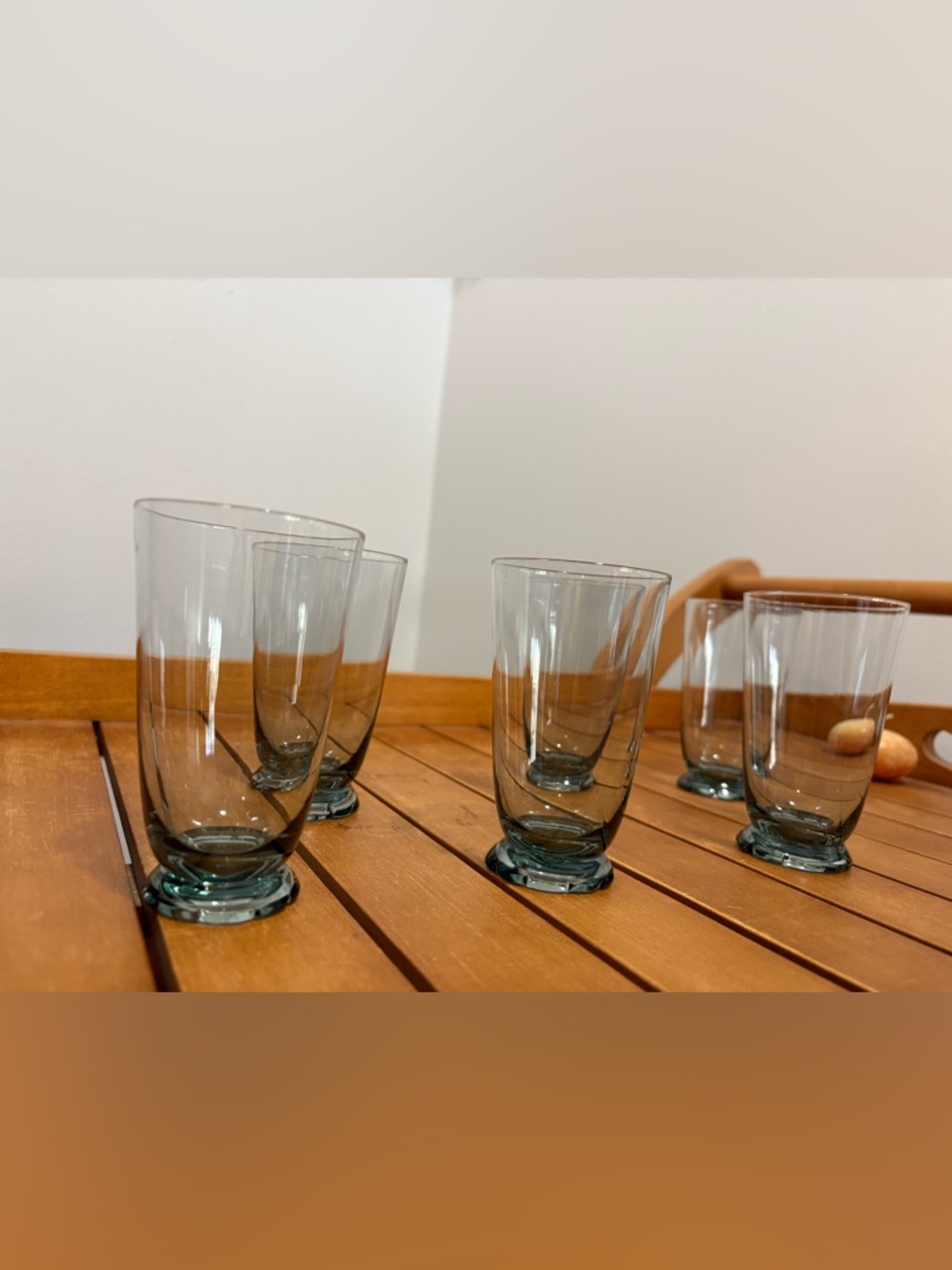 Set of 6 Smoky Gray Small Tumbler Glasses - Picture 2 of 2